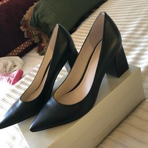 Zala Block Heel Pointy Toe Pump